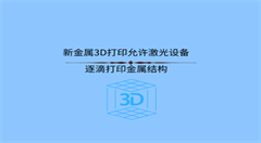 新金屬3D打印允許激光設(shè)備逐滴打印金屬結(jié)構(gòu)